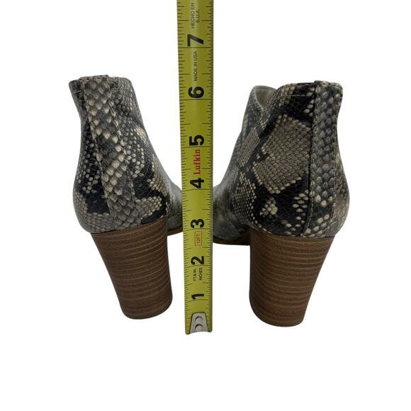 Fergalicious Charley Snake Print Booties, Women's Size 9, Slip On Ankle Boots - Picture 6 of 9